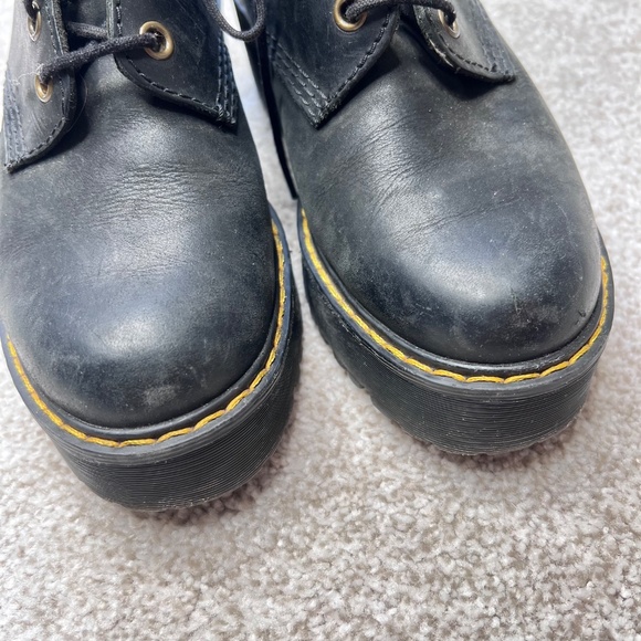 Dr. Martens Shriver Hi Wyoming Leather Heeled Boots Black 5 - Picture 3 of 7